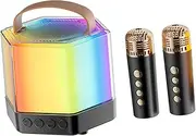 SECFOU Karaoke Machine Microphone Set Mini Recording Mic for Speaker Microphone Karaoke Accessory Versatile for Home Parties
