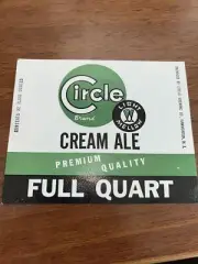 Circle Brewing Co Light Mellon Label Cream Ale 1 Quart Hammonton NJ Q5