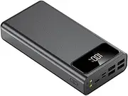 Portable Charger Outdoor Super Fast Charge 80000 Capacity Bidirectional Charging LED Lighting Mobile Power,80000,B