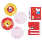 小禮堂 HELLO KITTY 日本製 唱片造型信紙組 (紅色款) 4550337-902844