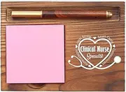 Clinical Nurse Specialist Appreciation Gifts Sticky Note Holder Inspirational Quote Healthcare Worker Medical Student Graduation Nursing Week Thank You Gift Desk Self Stick Note Pad Holders EDP204