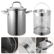 Japanese Deep Fryer Japan Fry Pan Basket Deeper Fryer Pan Metal Deep Fry Pot