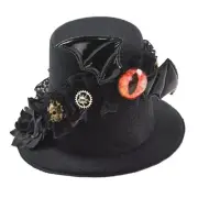 Steampunk Hat Steampunk Bowler Hat Steampunk Time Goth Top Hat