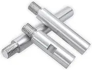 [Bestgle] 3 Pcs Angle Grinder Extension Connecting Rod, M14 Thread Adapter Polishing Pad Angle Grinder Lengthen Connection Rod Rotary Extender Shaft 75mm 100mm 140mm