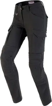 Spidi Pathfinder Cargo Ladies Motorcycle Textile Pants, black-grey, Size 26 for Women Black Grey