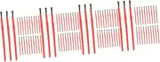 HOODANCOS 200 Pcs Children's Graffiti Brush Paintbrushes Mini Paint Brushes Water Color Brushes Craft Paint Brushes Art Painting Brush Fine Tip Brushes Drawing Brushes Red Plastic