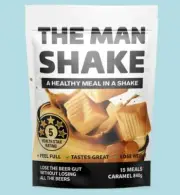 The Man Shake CARAMEL 840g ONE WEEK SUPPLY Meal Replacement FREE SHIPPING