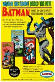 Vintage Aurora Batman Model Toy Ad Reproduction Print Advertising 17x12