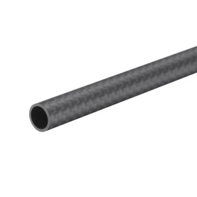 1Pcs Carbon Fiber Tube 8x10x420mm Matte Surface 3K Roll Wrapped for Airplane