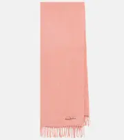 [Acne Studios] Acne Studios Canada fringed wool scarf One Size pink
