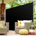 Privacy Screen, 2 x 3m Retractable Side Awning Roller Blind Sun Shade Outdoo