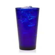 Libbey Cobalt Blue Drinking Glasses, Classic Design Flare Tumbler Glasses Set...