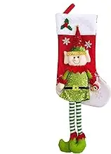 Stocking Ornaments for Christmas Tree | Christmas Tree Topper Decoration - Christmas Ornaments Decorations, Funny Doll Christmas Stocking Tree Topper Hangable for Christmas Tree