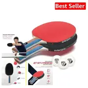 Ultimate Jet Set Table Tennis Paddles Combo with 3 Balls - Comfort & Control