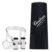 Vandoren M|O Ligature and Plastic Cap for Alto Clarinet, Silver Plated