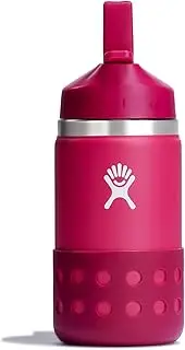 Hydro Flask 12 Oz Kids Wide Mouth Straw Cap and Boot Peony