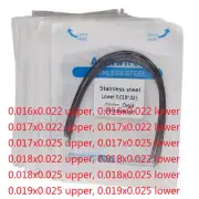 500Bag Dentales Ortodoncia Arcos de Alambre de Arco de Acero Inoxidable Rectangu