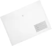 TEHAUX 20 Pack A4 Document Folders Plastic Envelopes for Files Large Capacity Document Bag Snap Button Closure