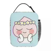 c509 Funky Apeach Lunch Bags Insulated Lunch Tote Waterproof Bento Box Resuable Picnic Bags for Woman Work Children School k509