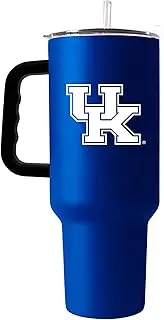 Logo Brands NCAA Kentucky Wildcats 40oz Flipside Powder Coat Tumbler - Double-Wall Insulated, Reusable Straw, Rugged Handle