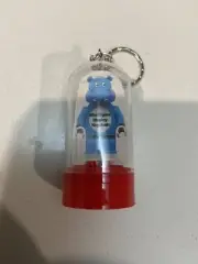 3 X mini figure display Dome Keyring Red Acc574