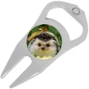 Hedgehog Golf Ball Marker Divot Repair Tool Bottle Opener