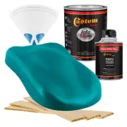 HOT ROD FLATZ Deep Aqua Quart Kit URETHANE Flat Auto Car Paint Kit
