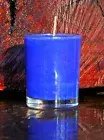 40 hour MIDNIGHT BLUE CIT RONELLA Natural SOY GLASS JAR CANDLE Mozzie off
