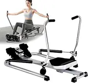 Rowing Machine Foldable for Home Gym, Hydraulic Rowing Machine with LCD Smart Monitor, Twist & Shape Exercise Machine for Full Body Exercise Cardio Workout