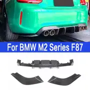 REAL CARBON Fits BMW F87 M2 M2C Coupe 2016-2020 Rear Bumper Lip Diffuser Spoiler