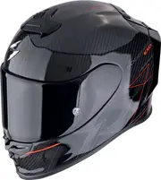 Scorpion EXO-R1 Evo Carbon Air Cynergy, full face helmet , color: Black/Red , size: S