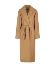 A.P.C. Belted Mid-Length Coat EU40 Nude