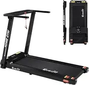 [Everfit] Treadmill Electric Treadmills with 420mm Running Belt, Fully Folding Walking Pad Foldable Machine Exercise & Fitness Equipment, with up to 12km/h Speed for Home Gym Workout Cardio Training
