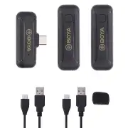 BOYA BY-WM3T2-U2 Wireless Lavalier Microphone USB-C for Android Smartphone Vlog