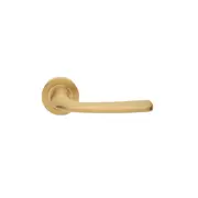 Manital Gogo Passage Lever Set 50mm Round Rose w/o Latch Satin Brass GG5/F OSO