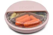 Melii: Spin Snack Container - Pink & Grey