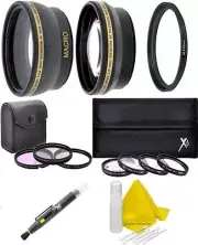 Lens Filter Kit (Wide, Tele, Filter Kit) For Sony Alpha A5000 A5100 A6000 A6300