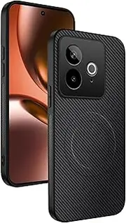 CAUHENYEE Case for Realme GT7 5G Case, [Triple Protection] Shockproof, Shock Absorbent, Camera Lens Protector - Magnetic Case for Realme GT7 5G, Carbon Fibre
