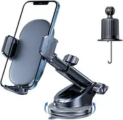 Car Phone Holder Mount, Universal Mobile Phone Holder for car, car Phone Mount for Dashboard Windshield Vent Compatible with All Smartphones