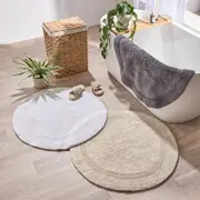 Resort Reversible Bath Mat Round [MUSARESOR13_BRN]