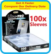 NEW 100 ULTRA PRO PLATINUM SERIES 9 POCKET CARD SLEEVES PAGES SEALED BOX AFL MTG