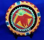 Hausen Ware Chile Pepper Dinner Plate by Libby Wilkie 10 3/4