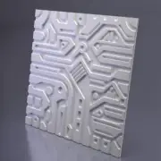 Plastic Mold for Plaster Gypsym *EX-MACHINA B* 3D Decorative Wall Panels Form