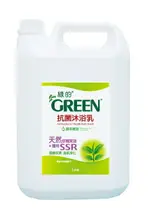 GREEN綠的 抗菌沐浴乳-綠茶 3800ML(1加侖/桶) [大買家]