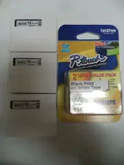 5 Brother M231 P-Touch Label Tape Ptouch ORIGINAL & COMPATIBLE NIB 1/2" M-231