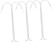 KONTONTY 6Pcs Curved Beading Needles Portable Jewelry Beads Needle for Easy Stringing for Bracelets Necklaces DIY Crafts for Beginners Experienced Beaders