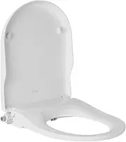 Cefito Bidet Toilet Seat, Non Electric Toilets Cover Portable Smart Wash Clean Seats Spray Set Home Travel Bathroom Attachment, with Dual Nozzle Adjustable Flush Volume Lockable White