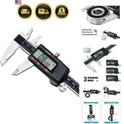 Digital Caliper Measuring Tool Stainless Steel 6Inch Accurate LCD Screen