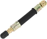 X AUTOHAUX Tire Valve Stem Air Inflation Adaptor Durable 100mm Long Tire Valve Extension Rubber Black