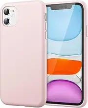 JETech Silicone Case for iPhone 11 6.1-Inch, Silky-Soft Touch Full-Body Protective Case, Shockproof Cover with Microfiber Lining (Pink)